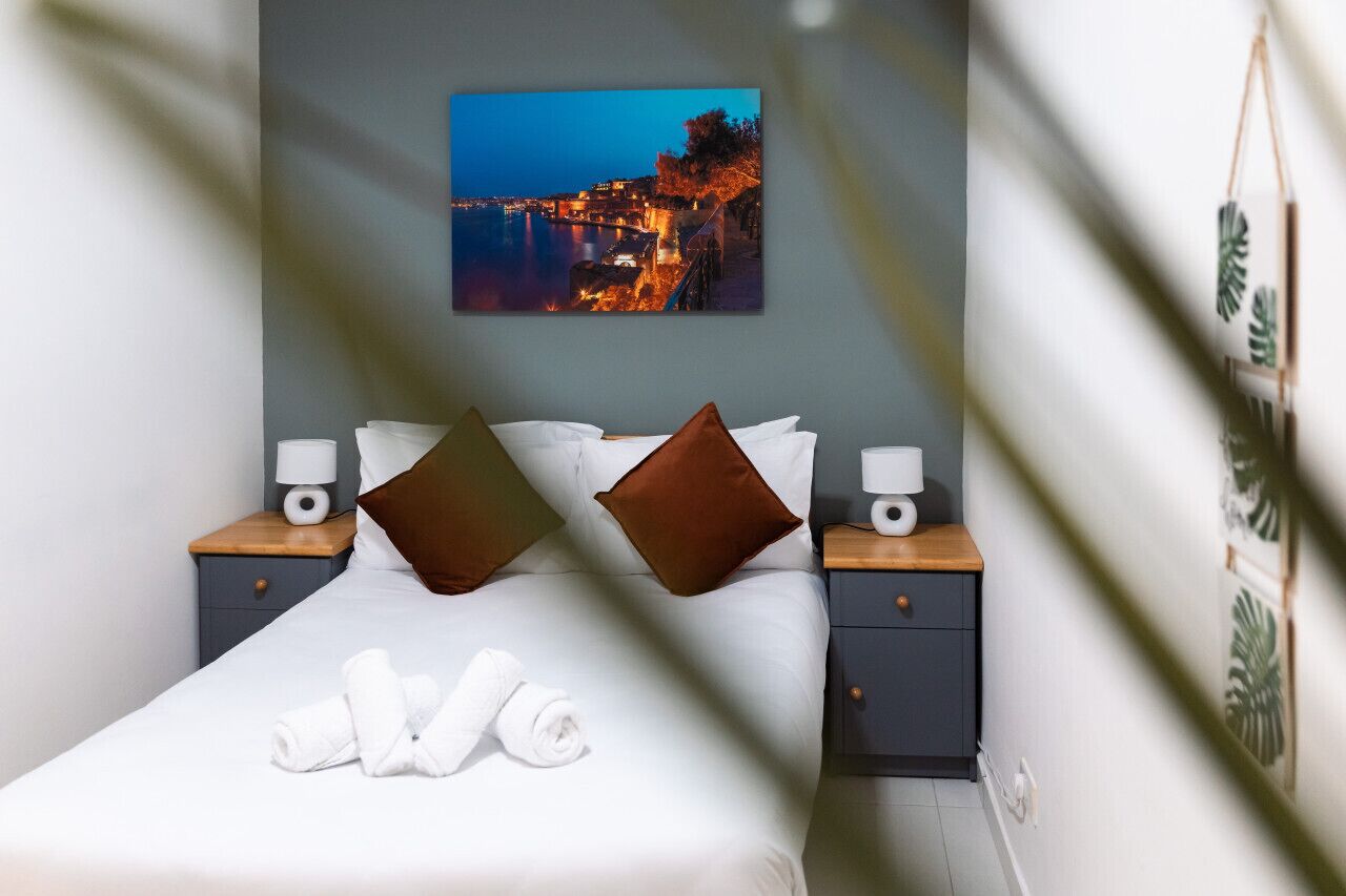 Desk, iron/ironing board, free WiFi, bed sheets