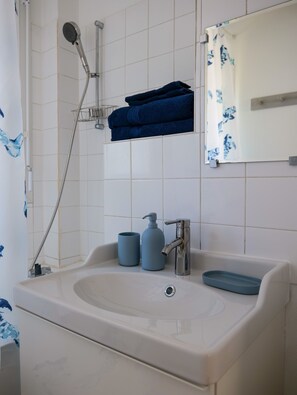 Hair dryer, towels, soap, toilet paper - Charming T2 in a good location with parking (Nantes)