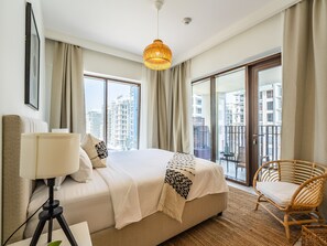 Leilighet – deluxe | 3 soverom, safe på rommet, strykejern/-brett og wi-fi (inkludert)