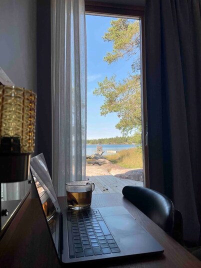 Modern villa by the sea | Sauna | Single room |Rowboat