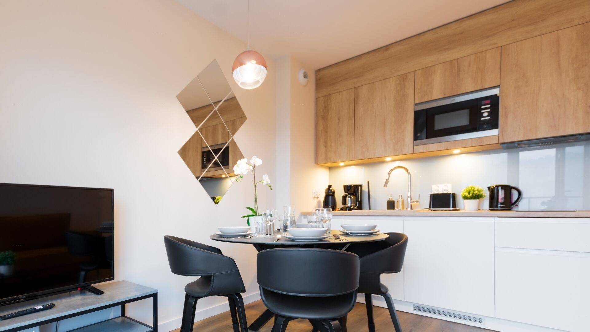 Apartamenty Zakopianskie Apartament 427 | Private kitchen | Fridge, microwave, stovetop, dishwasher