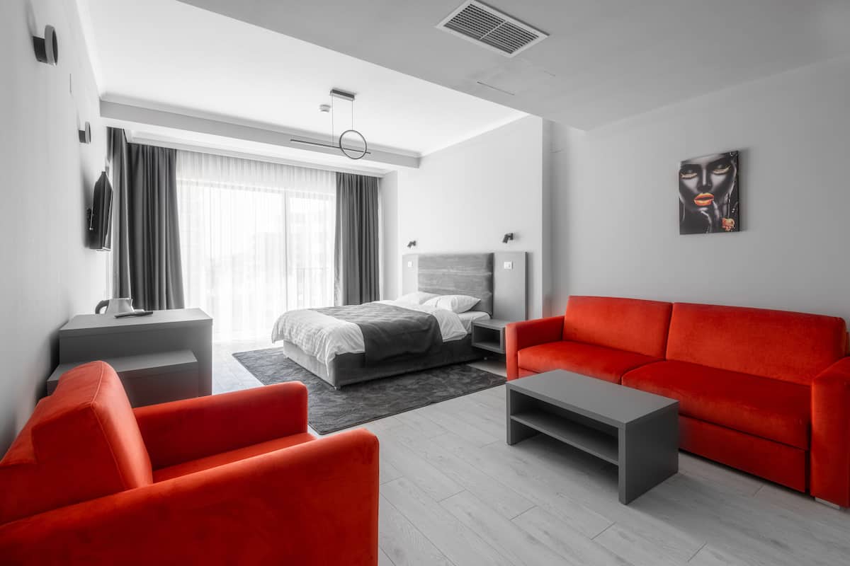 Doppia Deluxe | 1 camera, biancheria da letto ipoallergenica, minibar