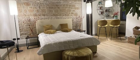 Studiosvit Panoramic - terrass | 2 sovrum, minibar och värdeförvaringsskåp på rummet