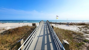 On the beach