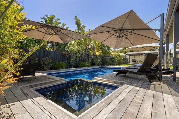 A heated pool