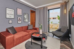 Executive Penthouse | Premium bedding, in-room safe, iron/ironing board -  Stayhere Rabat - Agdal 4 - Hotel (Rabat)