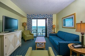 TV - 10th Floor: Spacious 2 Bedroom with Atlantic Views (Myrtle Beach)