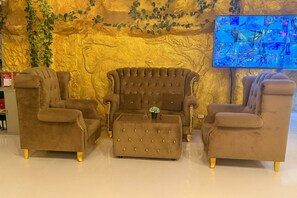 Sitteområde i lobbyen