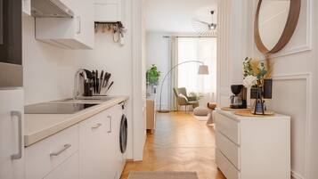 Apartment | Private kitchen | Fridge, oven, stovetop, toaster