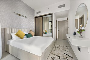 Deluxe appartement | 1 slaapkamer, individueel gemeubileerd, een strijkplank/strijkijzer