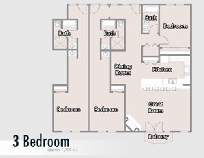 Condo, 3 Bedrooms | Floor plan