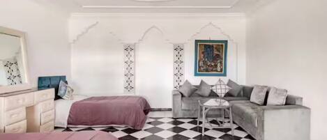 2 chambres, lit parapluie, Wi-Fi, draps fournis