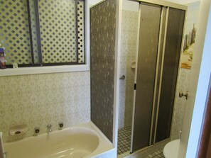 Shower, towels