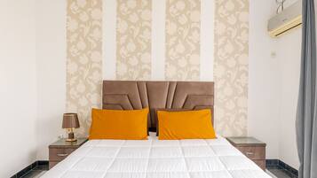 2 makuuhuonetta, vauvan matkasänky, Wi-Fi, vuodevaatteet