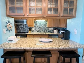 Fridge, microwave, oven, stovetop - First Floor!1 BR- Steps to the beach, Quiet! (Cocoa Beach)