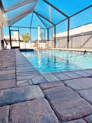 A heated pool