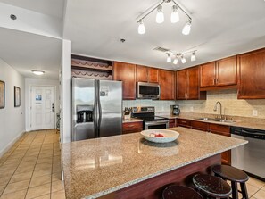 Coffee/tea maker, fridge, microwave, oven - Laketown Wharf #310 | Serene Views + Walk to Beach & Pool! (Panama City Beach)