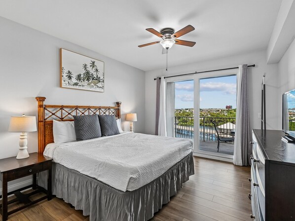 2 bedrooms, iron/ironing board, WiFi, bed sheets - Laketown Wharf #310 | Serene Views + Walk to Beach & Pool! (Panama City Beach)