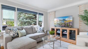 Smart TV, books, video library, offices