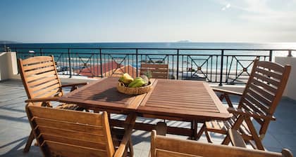 Cozy beach front located residence.