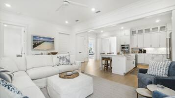 House, Resort View | Living area | 75-inch Smart TV with digital channels, Netflix, Hulu