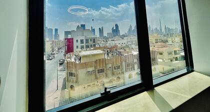 Relaxing, minimal luxurious and safe space vibe in the central area of Dubai.