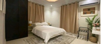 Chic 1-Bedroom Retreat with King Bed and Cozy Dual-Living Area