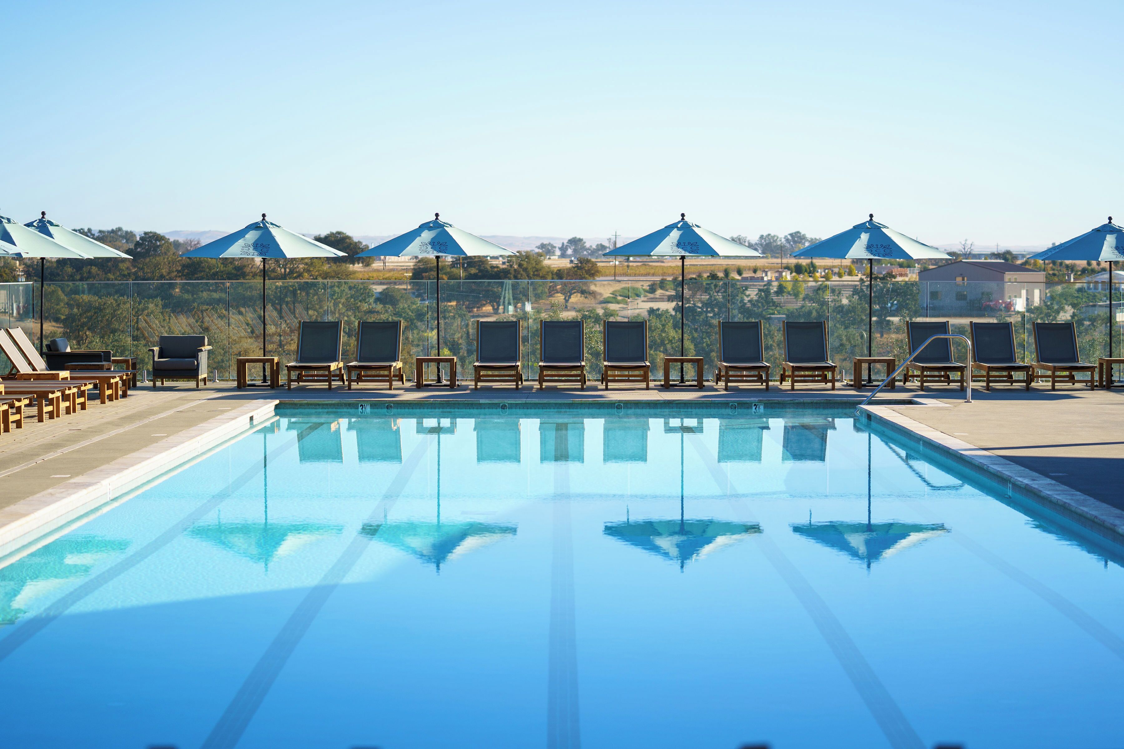 2 outdoor pools, open 9:00 AM to 9:00 PM, cabanas (surcharge)