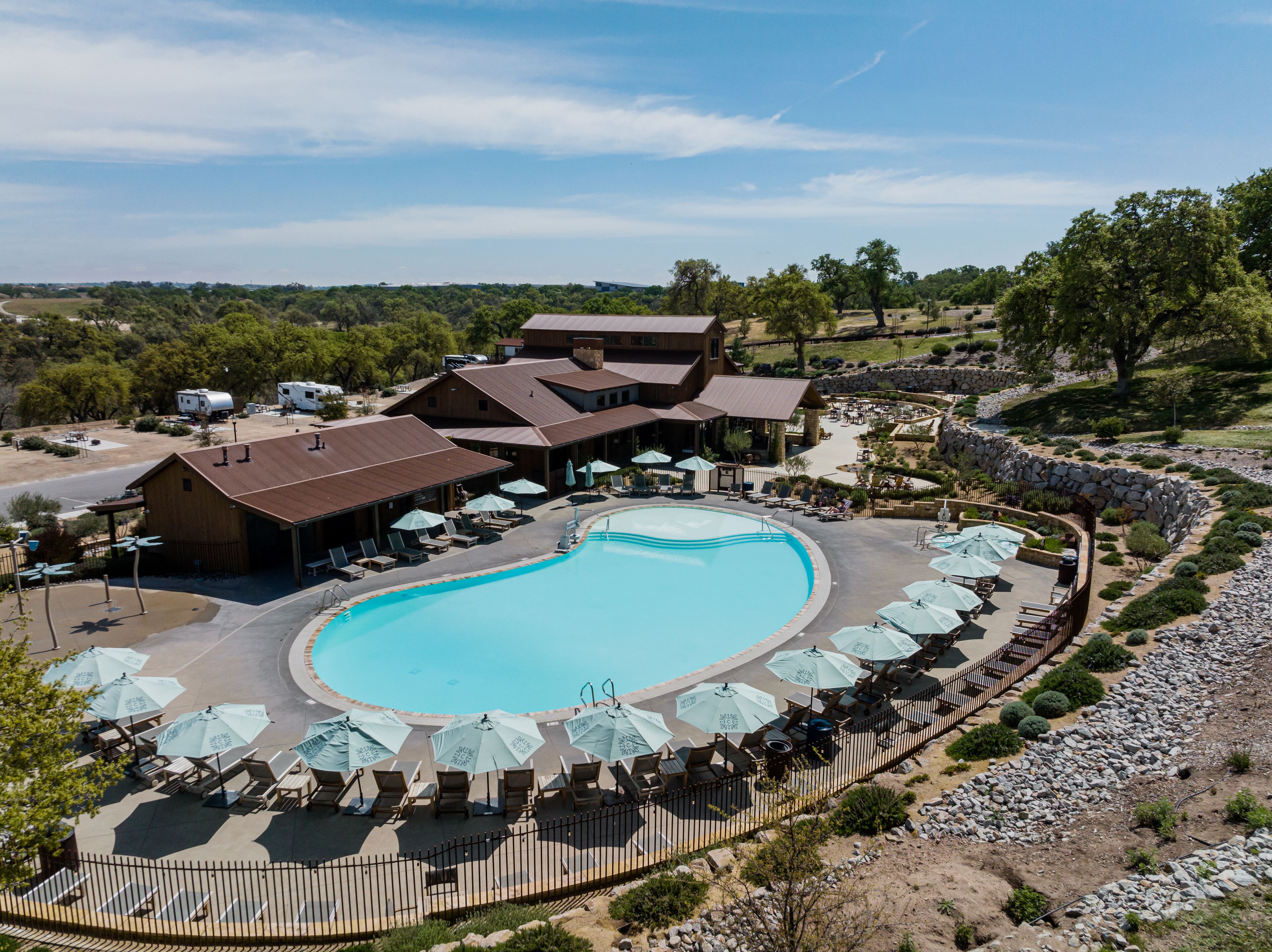 2 outdoor pools, open 9:00 AM to 9:00 PM, cabanas (surcharge)
