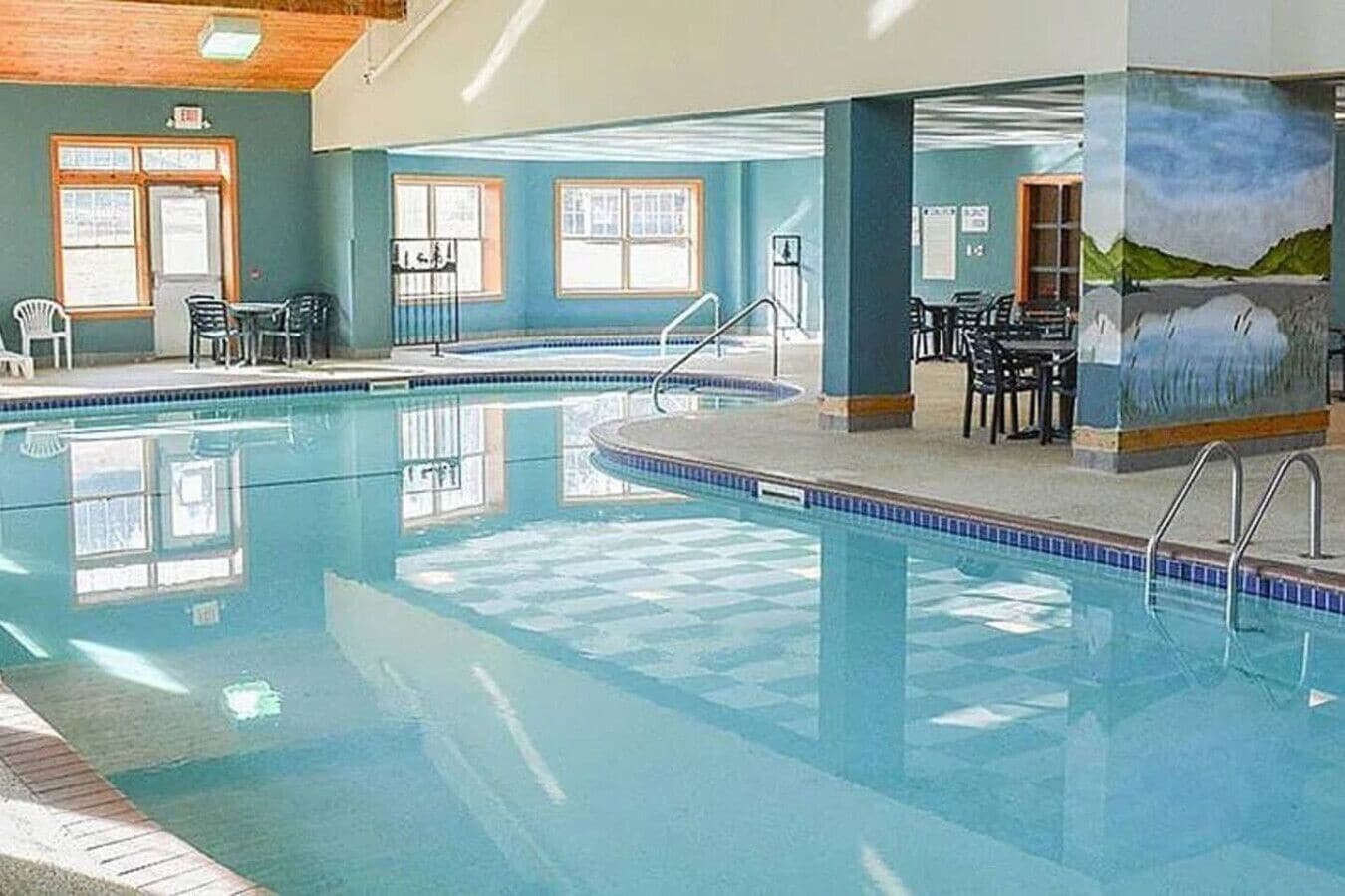 Indoor pool, a heated pool