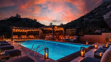 A heated pool