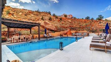 A heated pool
