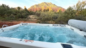 Outdoor spa tub - Luxe Villa - Swim Spa & Views! (NEW!) (Sedona)