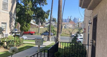 CStudio in DTLA with private entrance, courtyards with roses an view of city