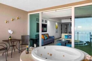 Indoor spa tub