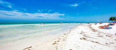 Sun-loungers, beach towels
