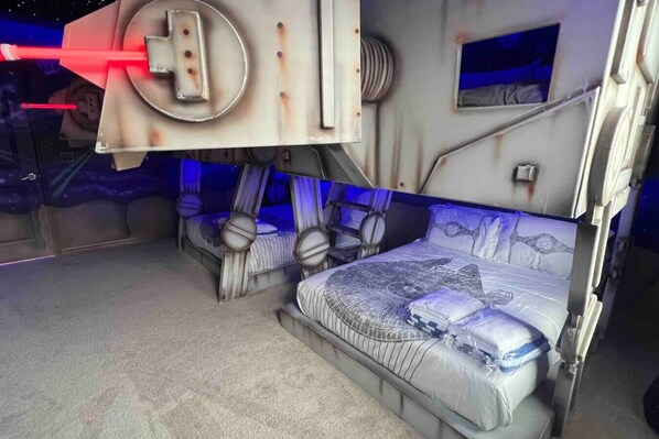 5 chambres, fer et planche à repasser, lit parapluie, Wi-Fi gratuit