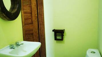 Economy Room | Bathroom | Shower, towels, soap, shampoo