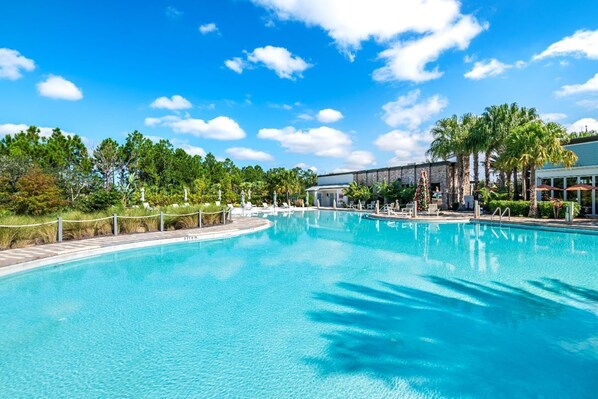 A heated pool