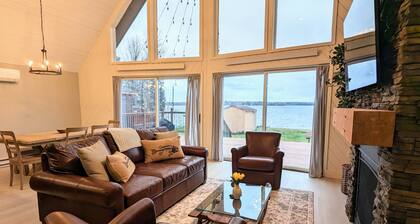 Lakefront A-frame Cabin w/ Sauna | Caribouyah!