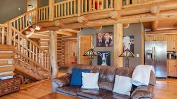 Télévision, cheminée, chaîne hi-fi