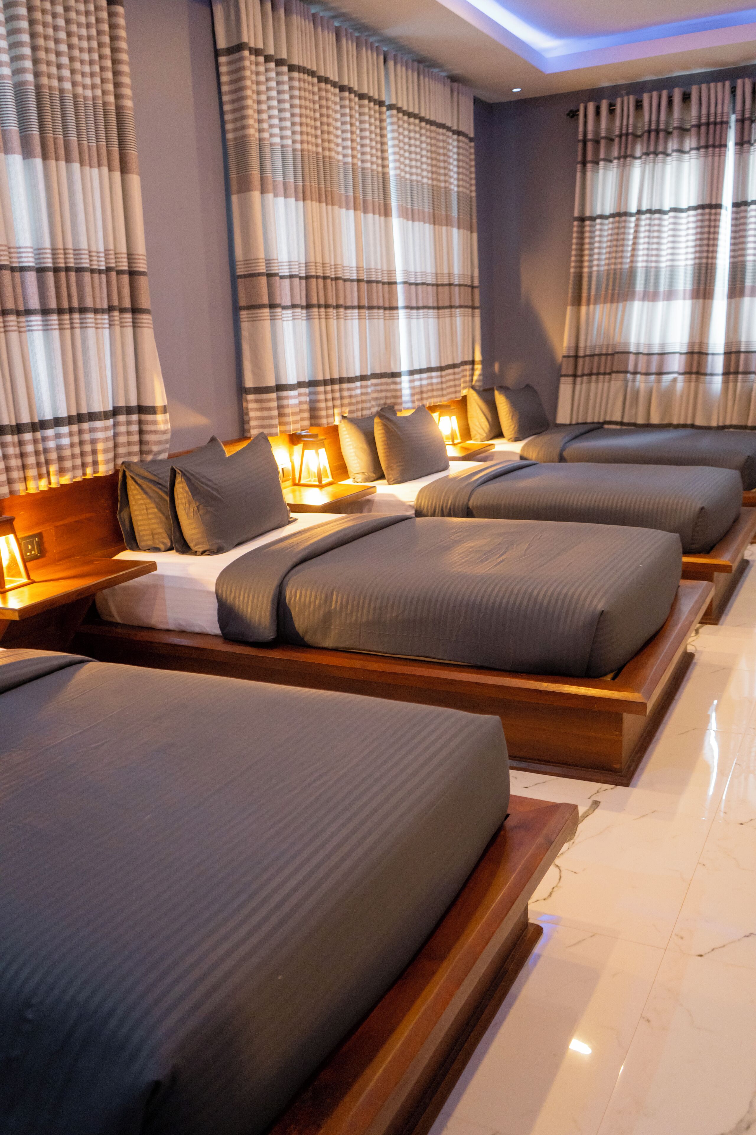 Luxury Room, Multiple Beds, Non Smoking, Garden View | 1 bedroom, desk, laptop workspace, soundproofing