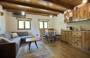 Smart TV, fireplace, table tennis, stereo