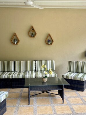 House, 3 Bedrooms, Smoking, Private Pool | Living area - Holiday Beach House In Punta Leona - Wprivate Pool (Tárcoles)