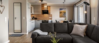 120m² Reihenhaus für 5 Pers. mit Garten, Sauna und Kamin