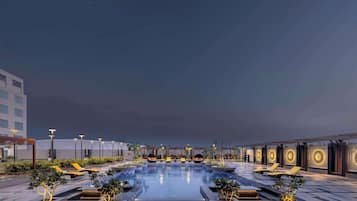 Habitación ejecutiva, 2 camas individuales, para no fumadores, junto a la alberca | Alberca | Alberca al aire libre
