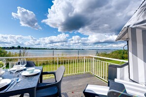 Outdoor dining - Nordlicht - First Row, Finnish Sauna, Fireplace, Sea View, Roof Terrace (Olpenitz)
