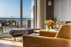 テレビ、暖炉、ビデオライブラリ、ステレオ