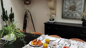 Kontinental frokost er inkludert hver dag