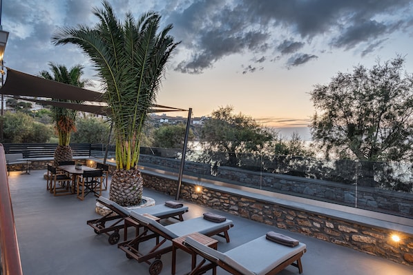 Villa | Terrace/patio - Aniv Villa by The Sea (Syros)